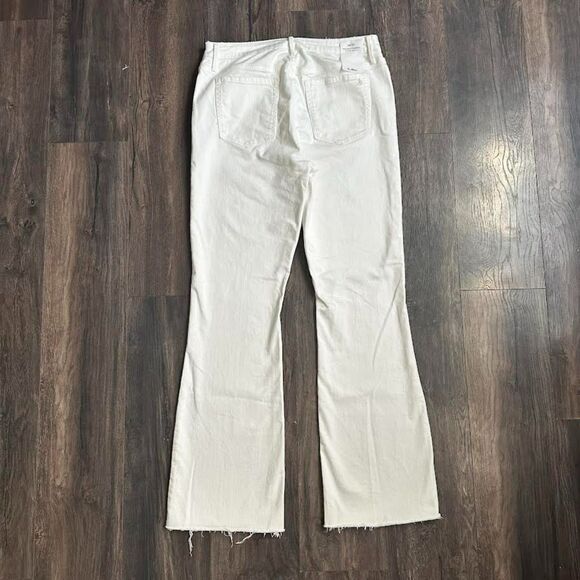 NWT Sam Edelman Jeans Stiletto Bootcut High Rise White Denim Pants Women's 14/32 - Picture 8 of 11